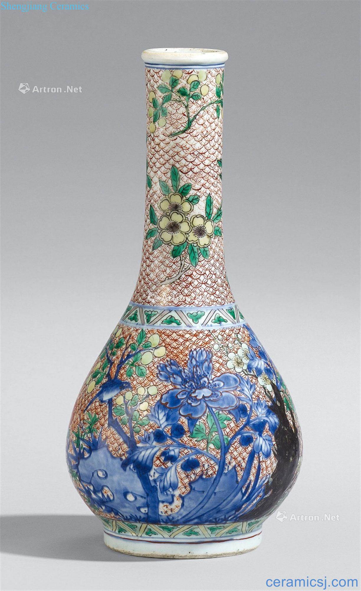 And then to decide Gro e wucai - Flaschenvase. Shunzhi period (1643-1661),