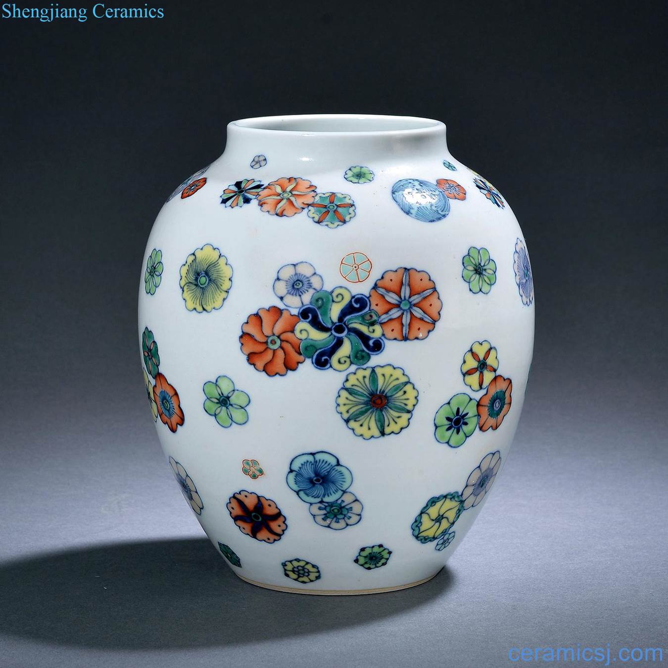 Mid qing Bucket color ball flower pot