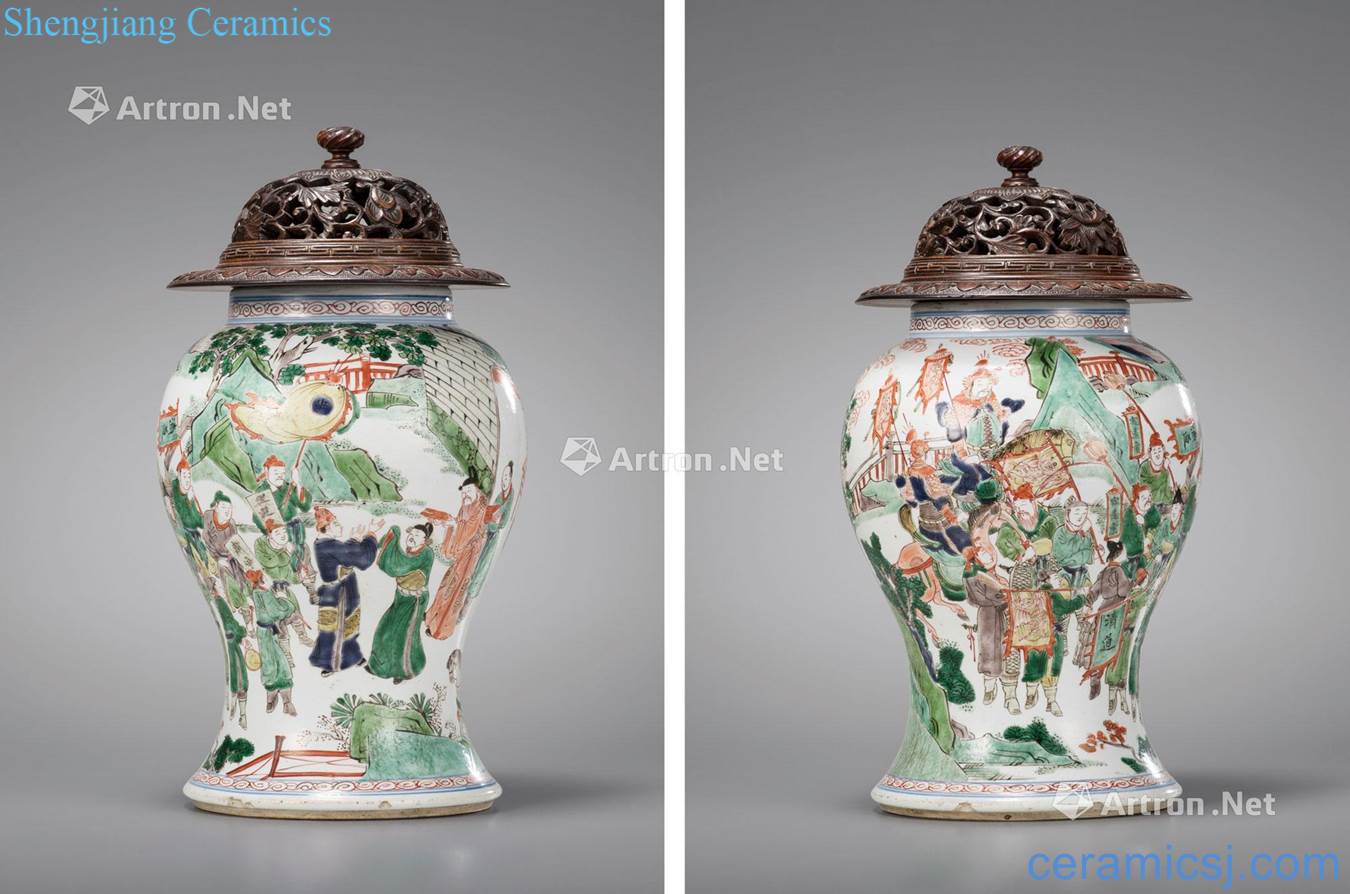 The qing emperor kangxi figure can colorful characters