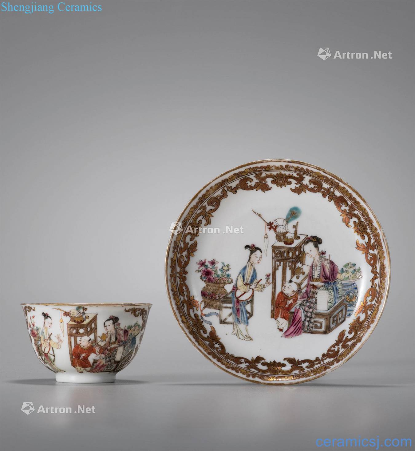 However, qing qianlong pastel colour chart cup and a baby play