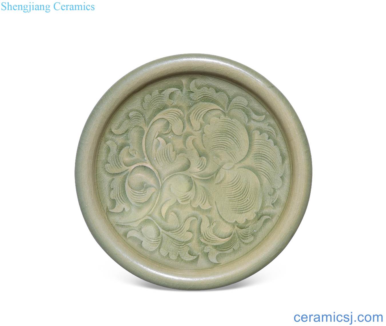 yuan Yao state kiln carved flower warp plate