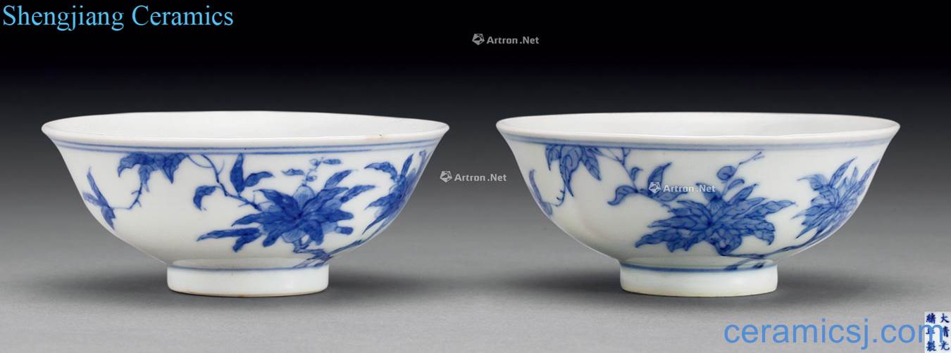 Qing guangxu Blue and white flower bowl (2)