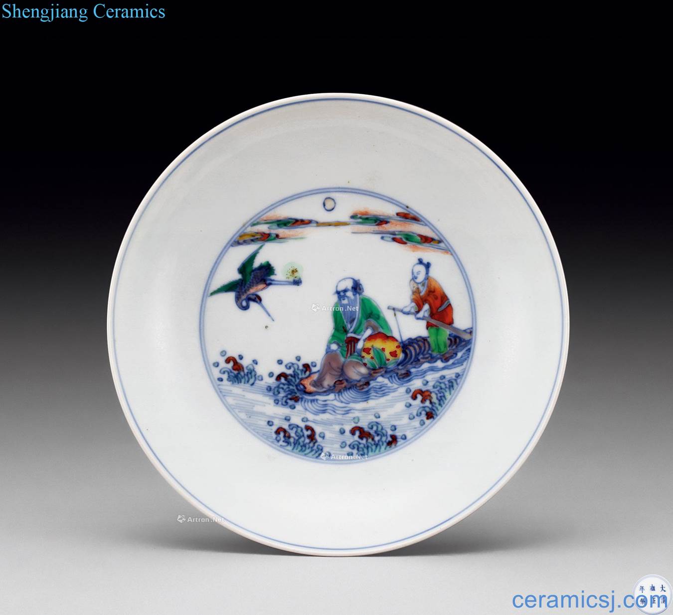 Qing yongzheng dou ling xian birthday plate