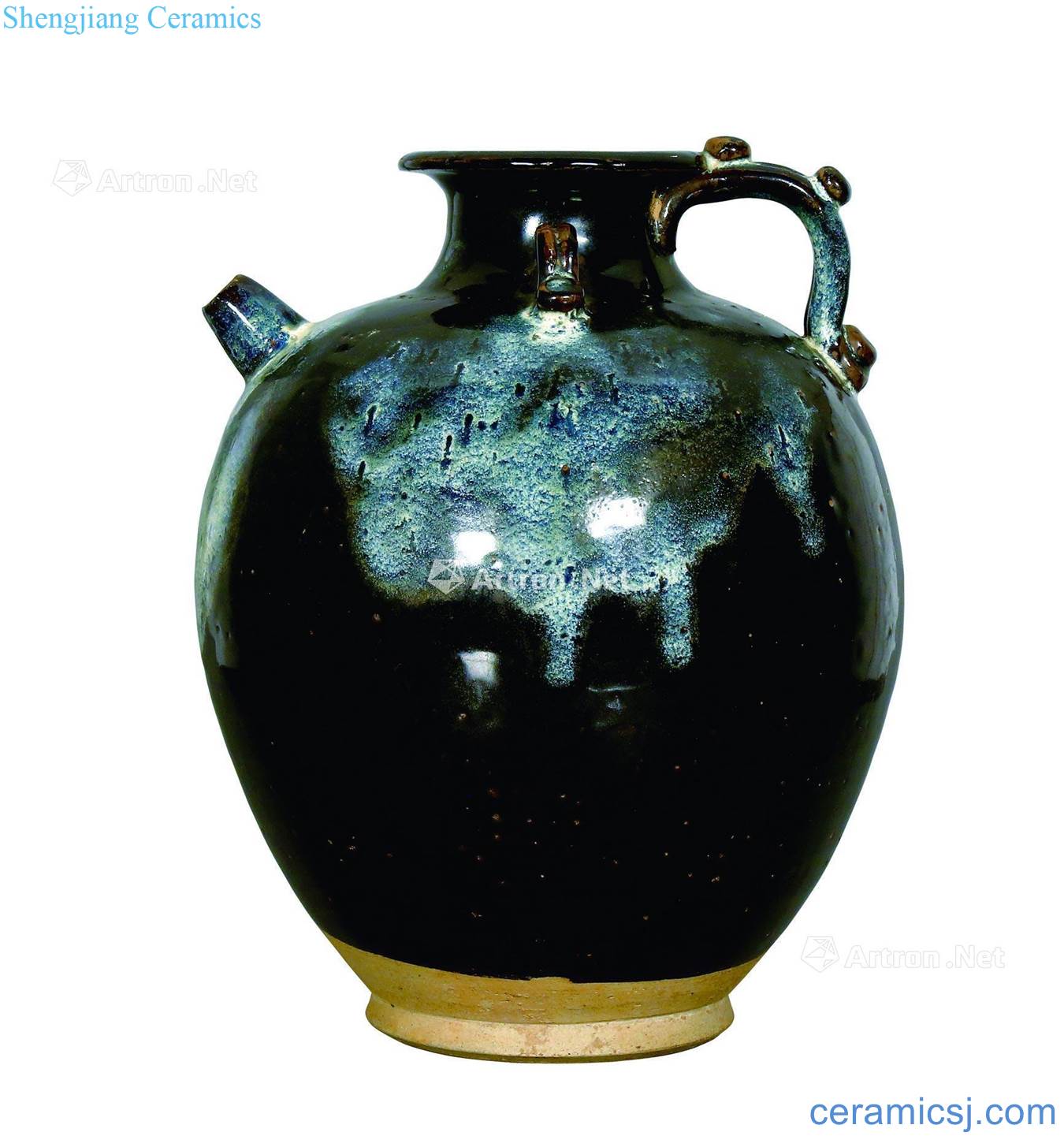 The tang dynasty Flower glaze ewer LuShan kiln