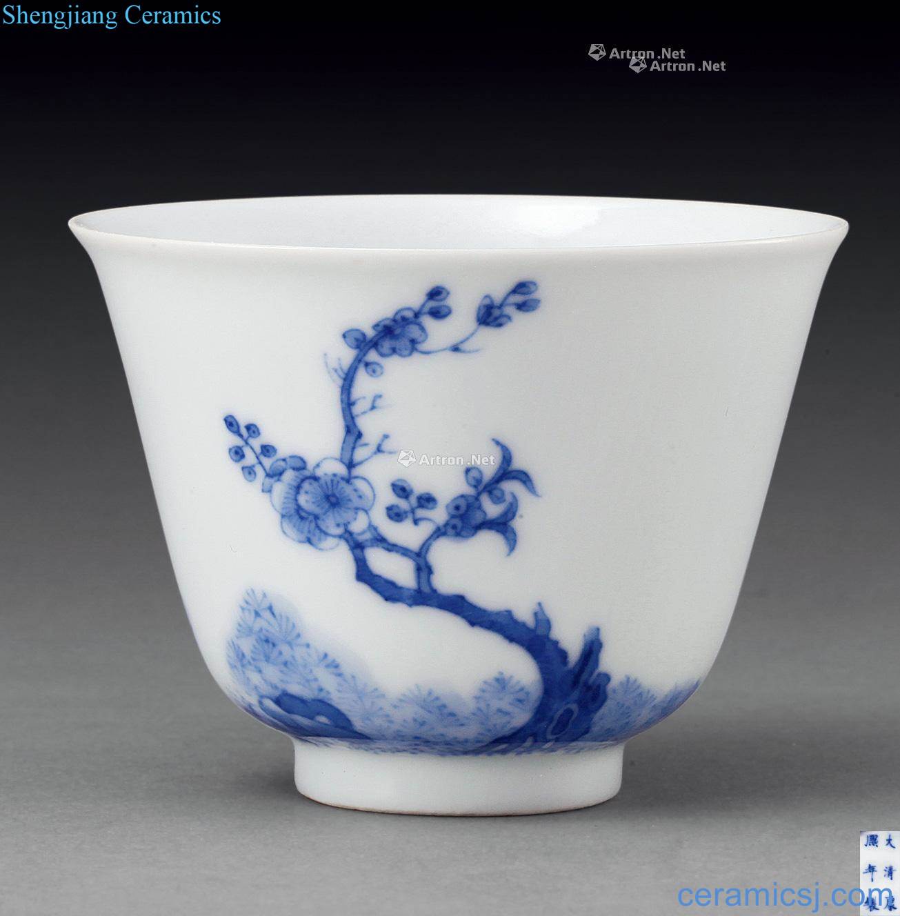 The qing emperor kangxi porcelain god of cup