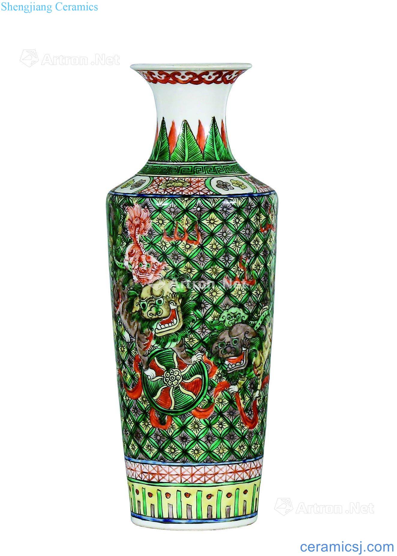 Qing guangxu Less colorful a surname tube bottles