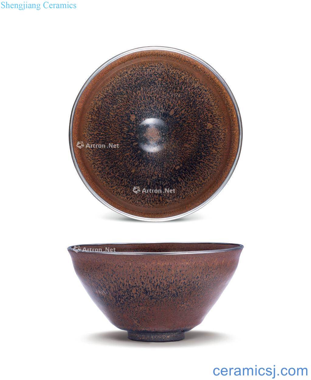 Song dynasty built honey TuHao green-splashed bowls