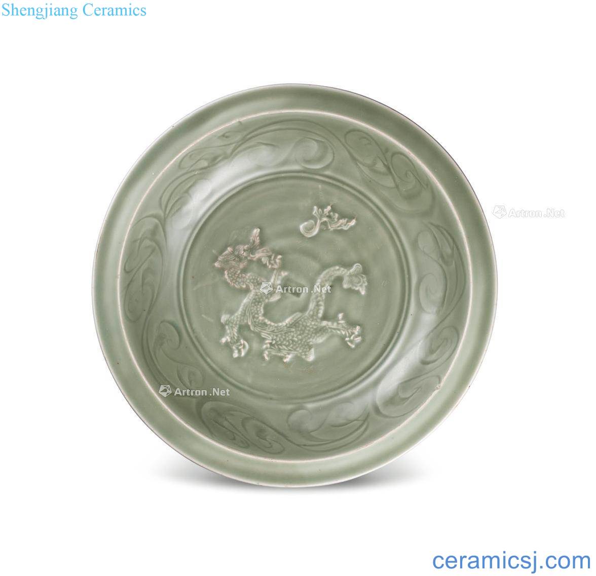 yuan Longquan celadon one bead line by plate