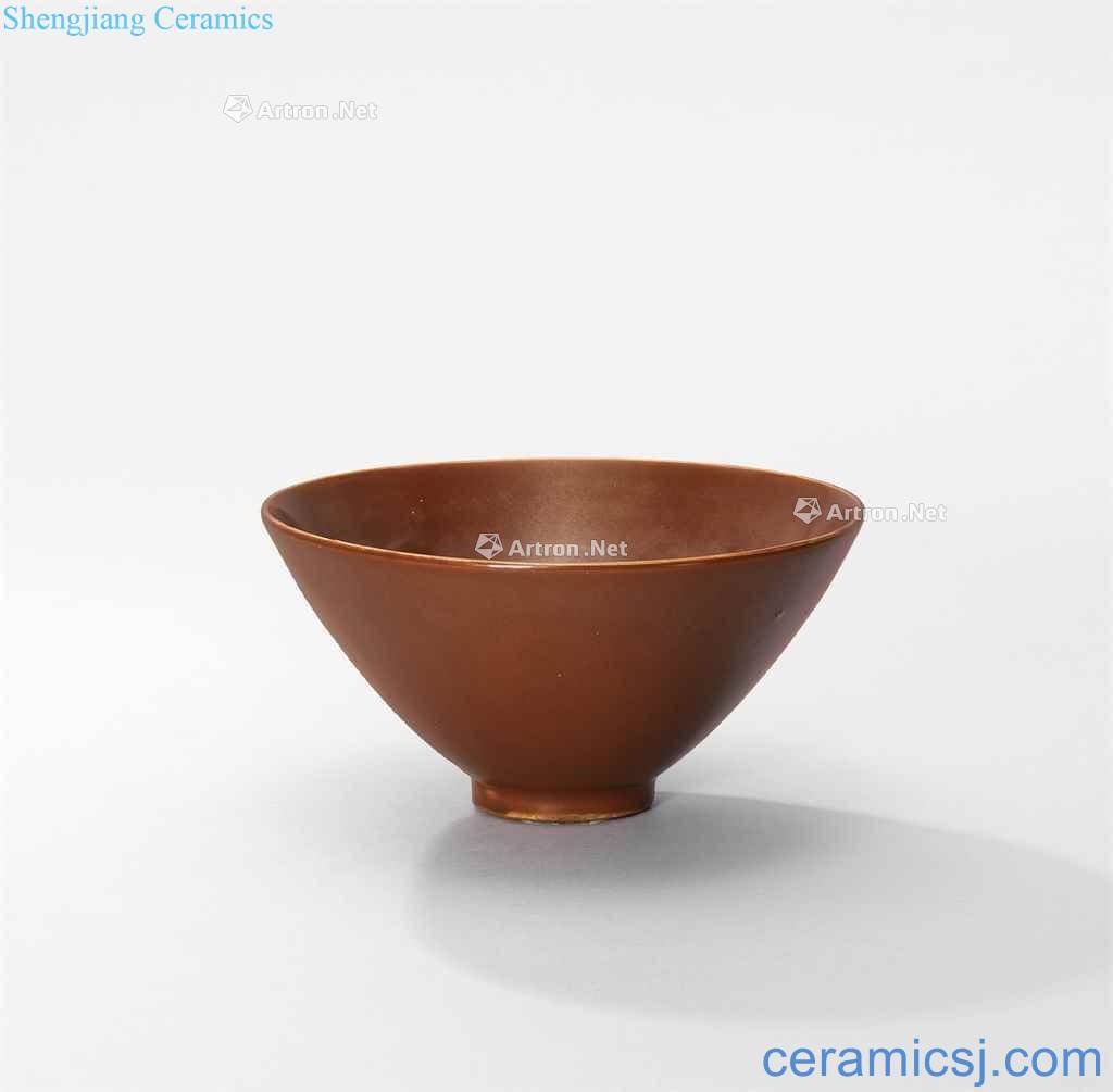 Northern song dynasty yao state kiln persimmon glaze tea light