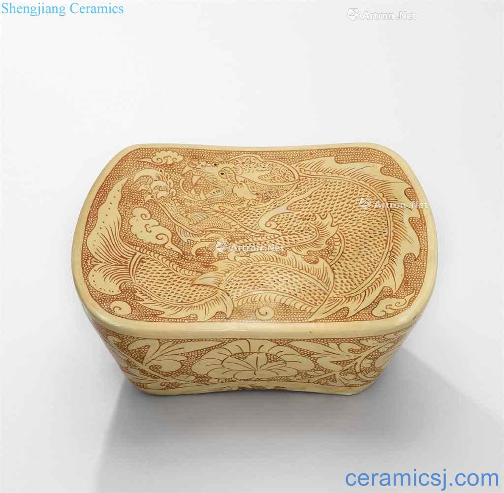 Northern song dynasty pearl to scratching Capricorn grain pillow