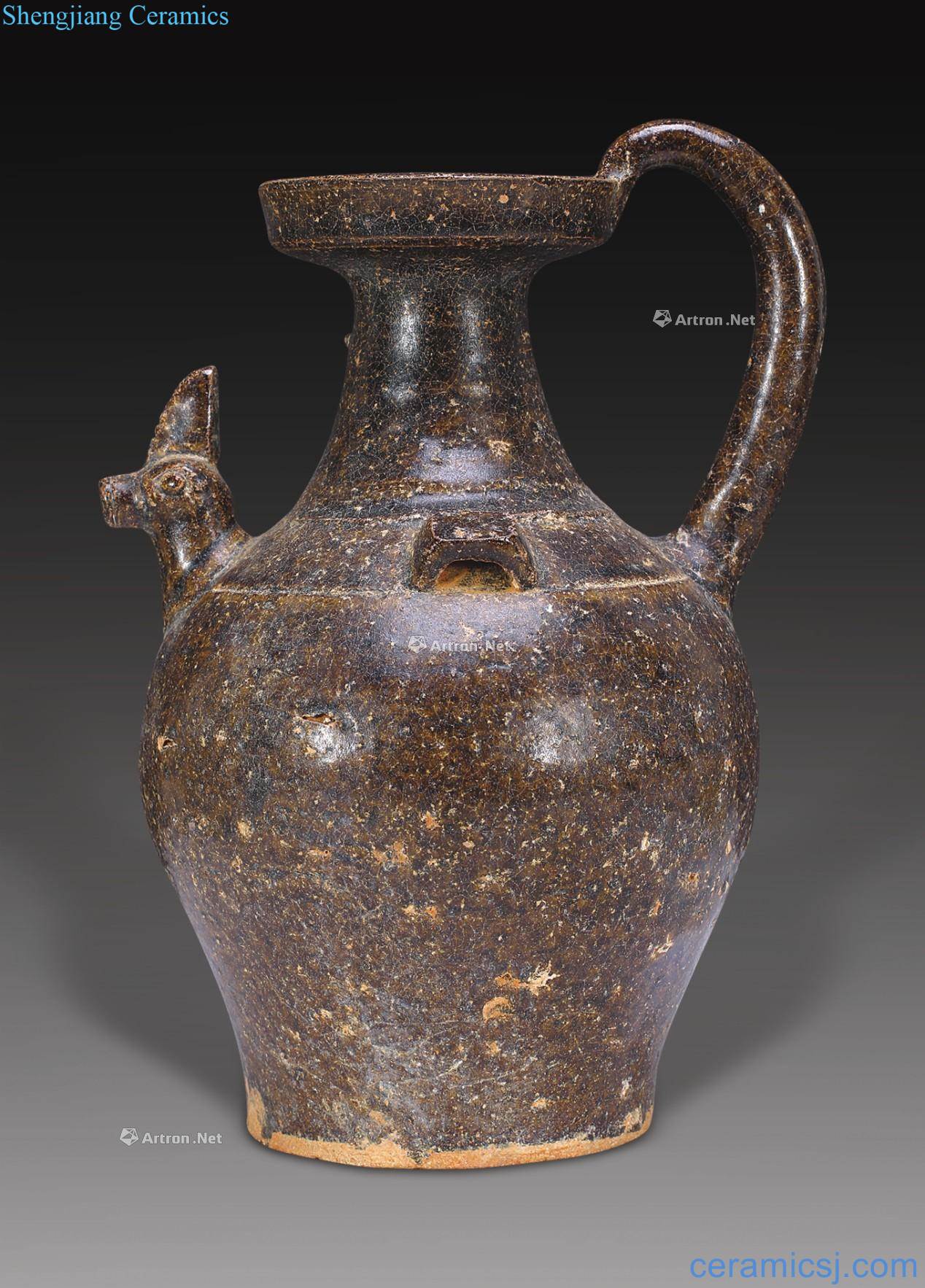 The kiln tail of the ewer
