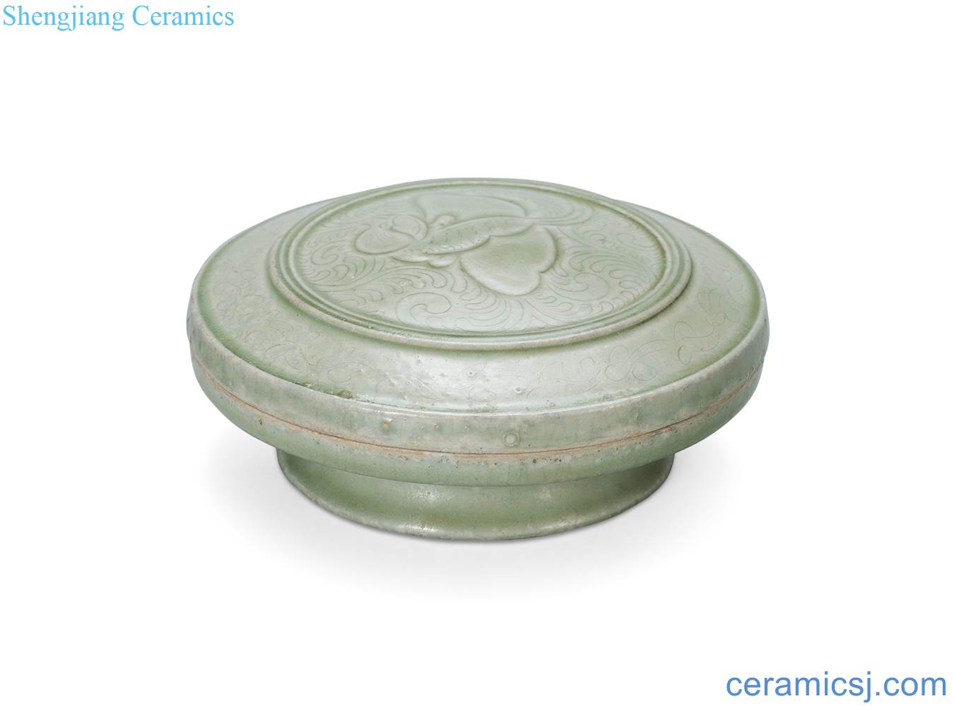 In the northern song dynasty kiln butterfly grain powder compact