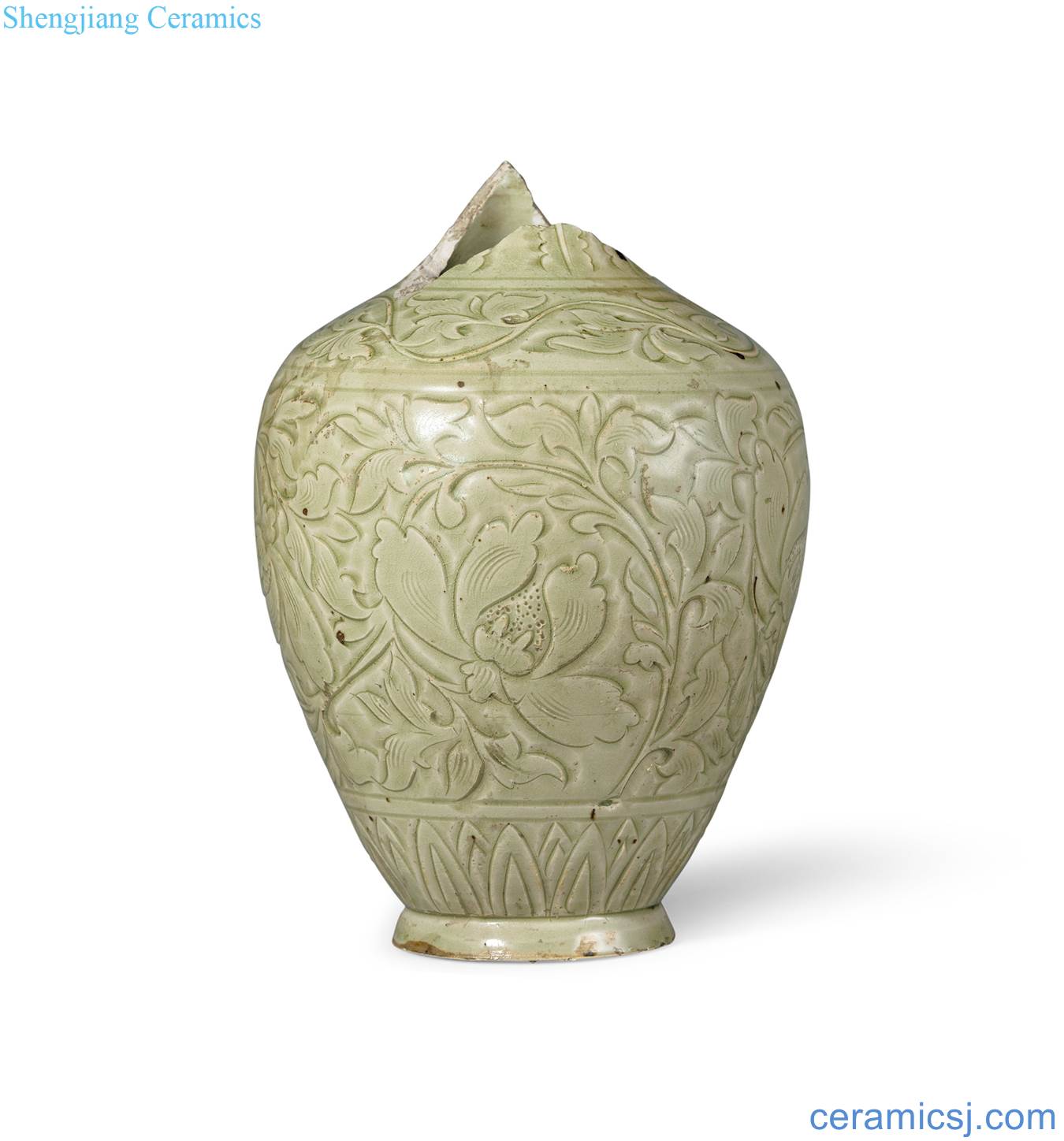 Northern song dynasty yao state kiln flower grain bottle