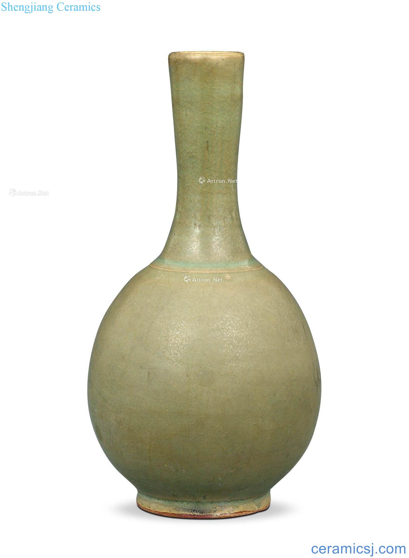 Song blue glaze straight mouth bottle