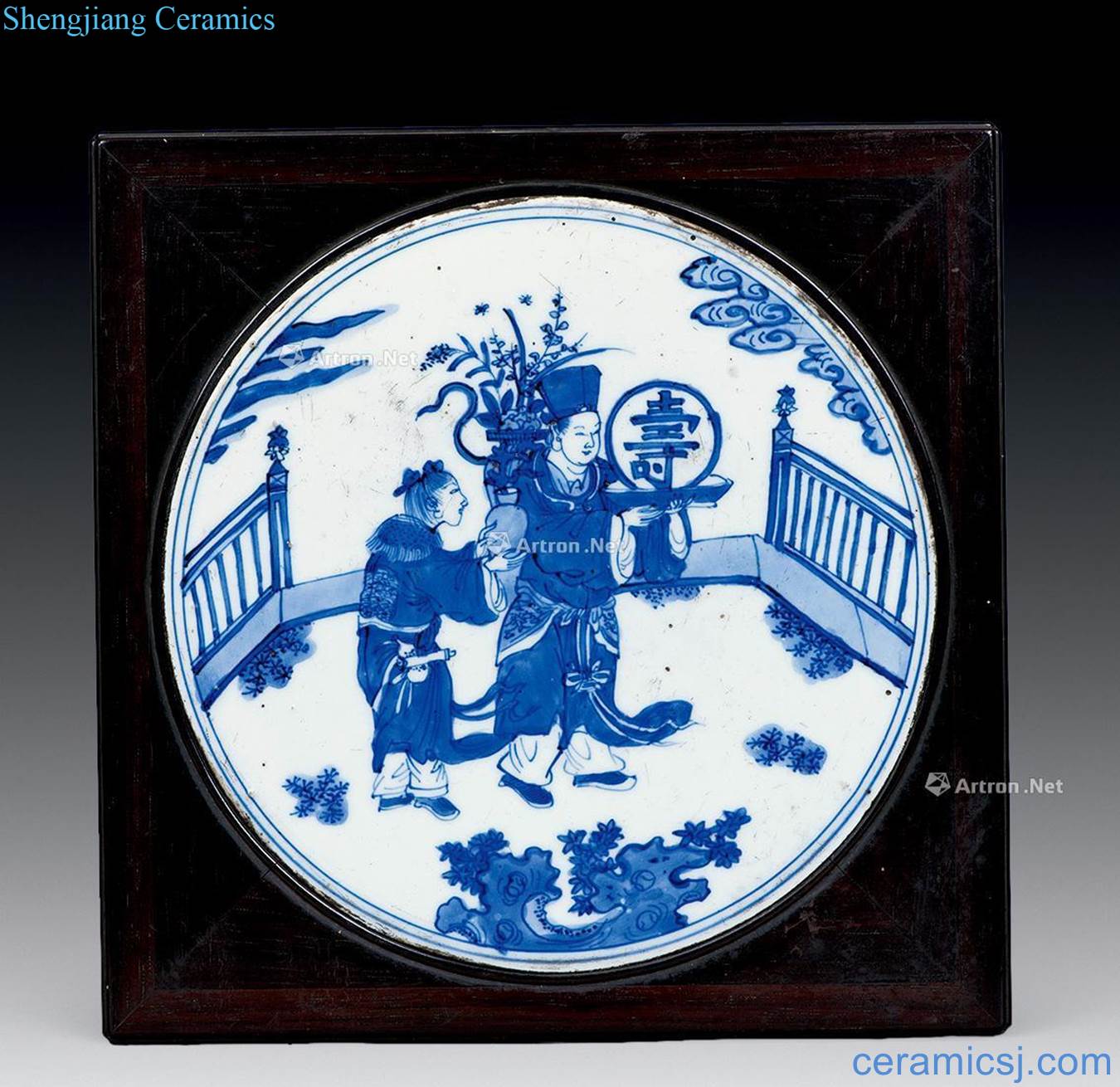 Ming wanli Blue and white celebration porcelain several characters