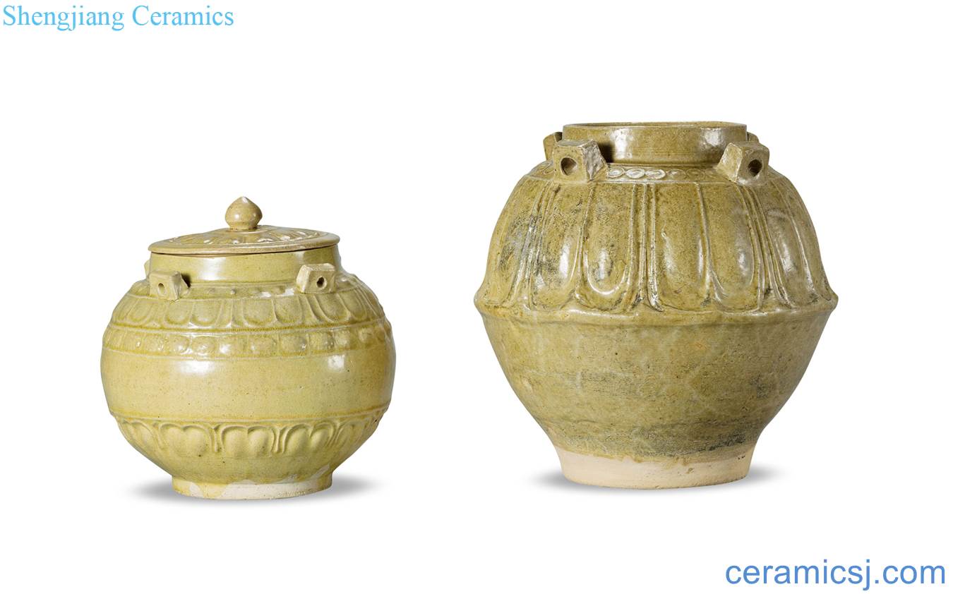 beiqi Green glaze of quaternary tank (two)