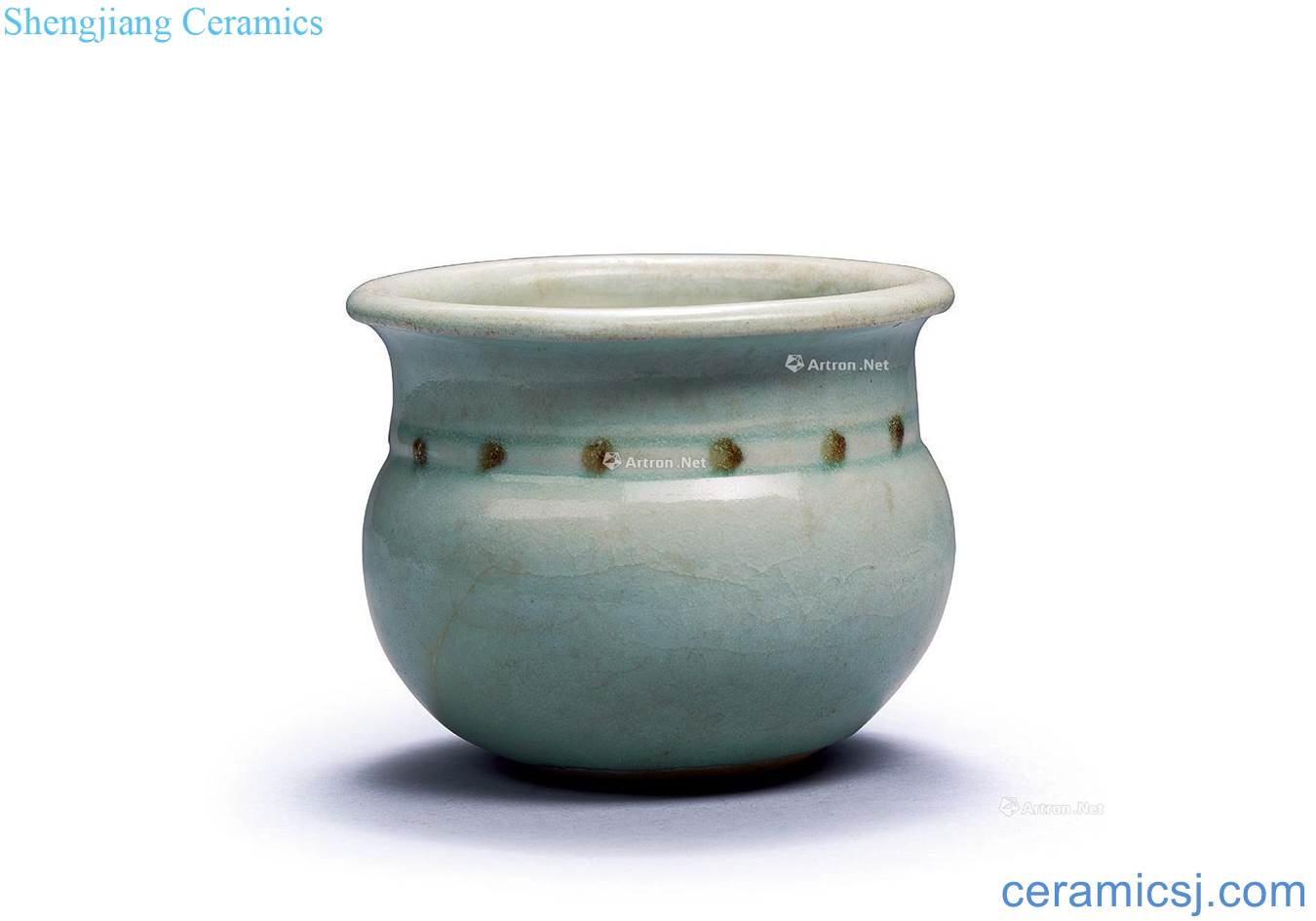 The song dynasty Left blue glazed pot