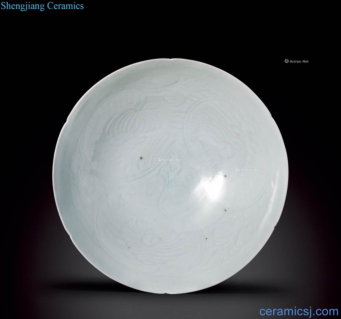 The song dynasty left carved grate scratching bowl