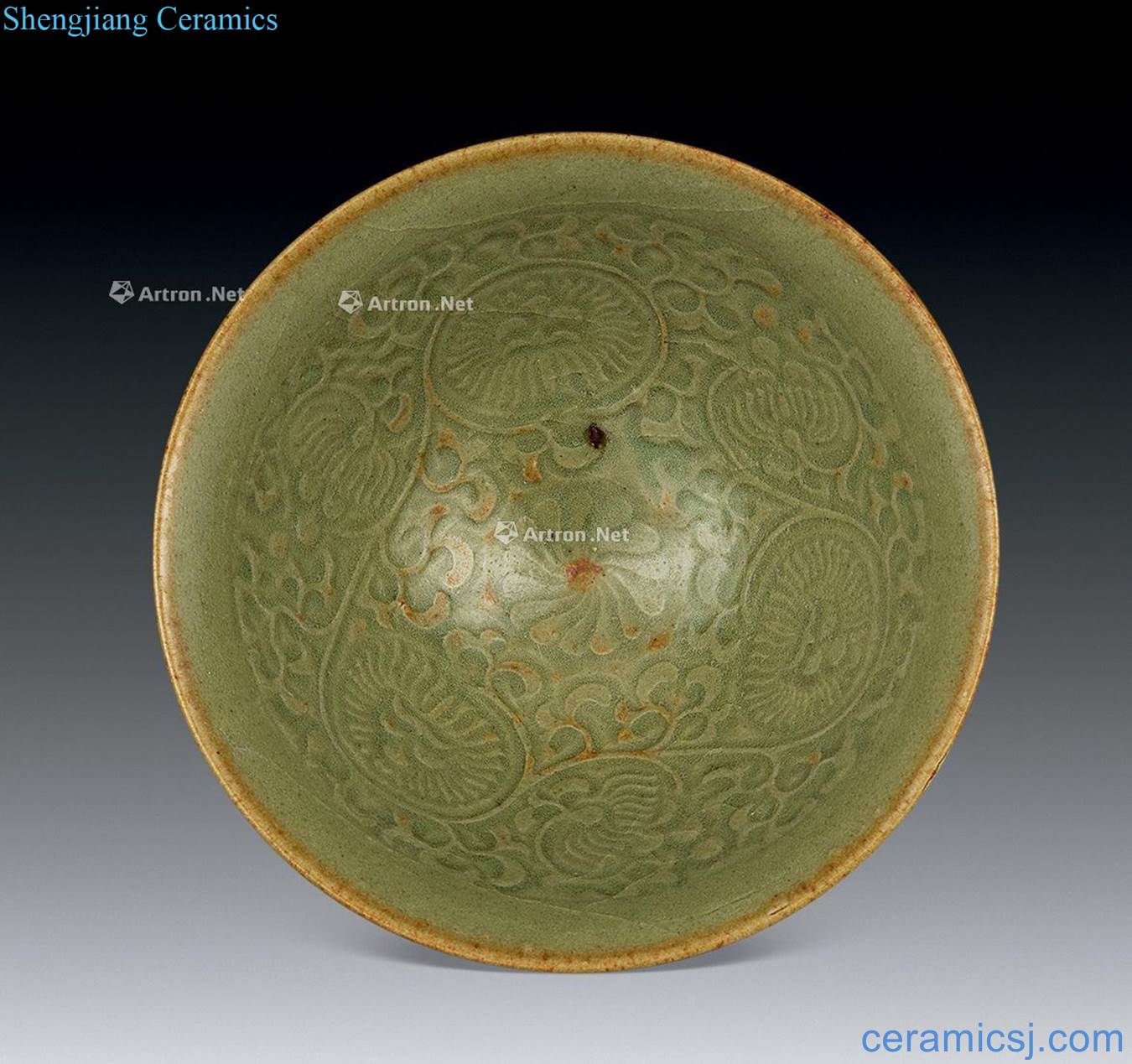 The song dynasty Yao state chrysanthemums bowl
