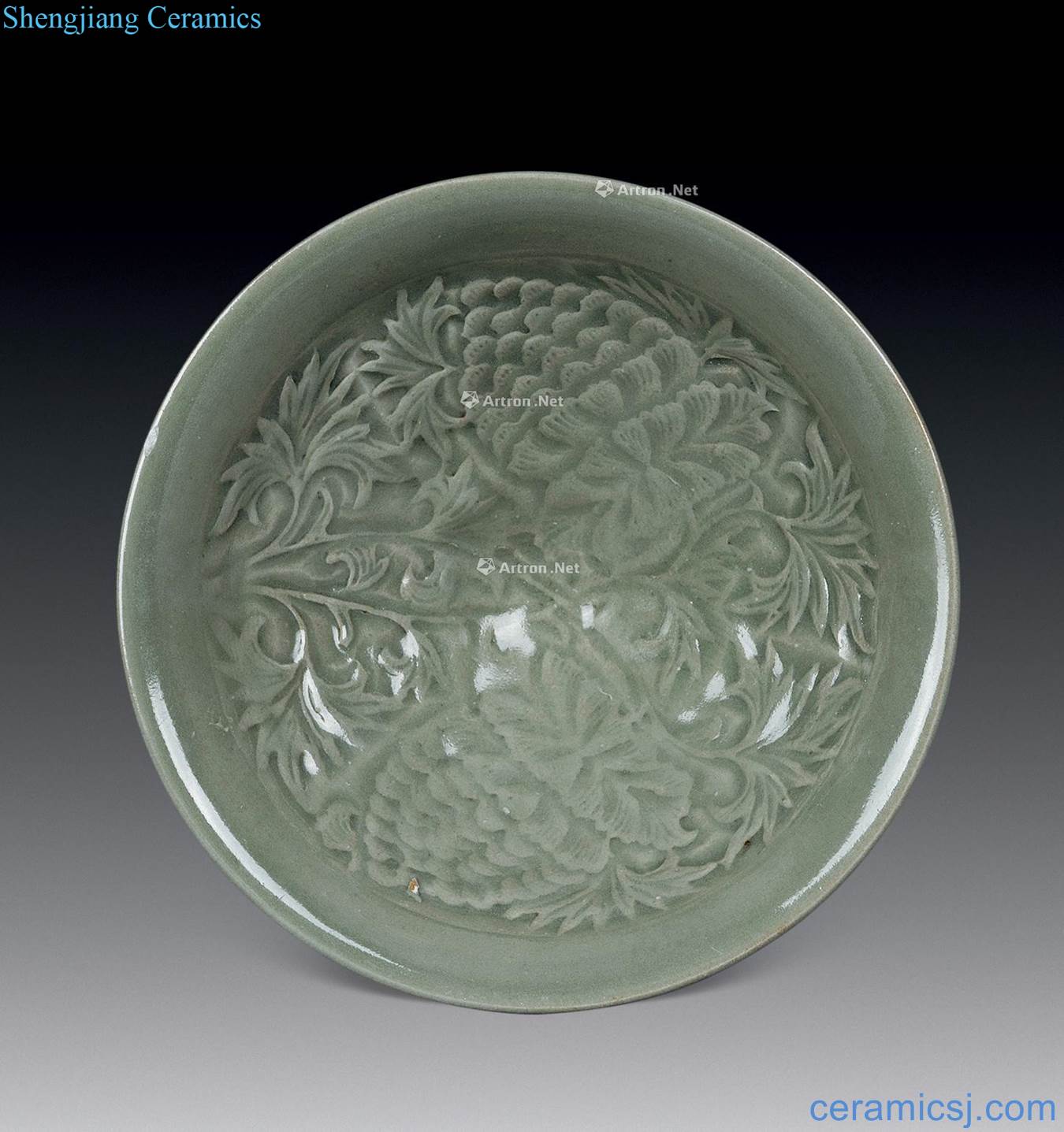 Song yao state kiln engraved flower bowls