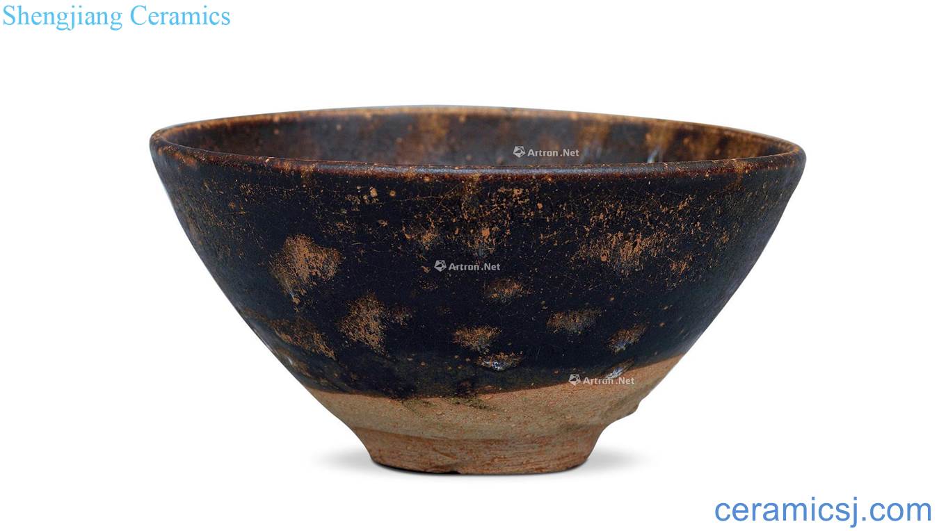 The song dynasty jizhou kiln hawksbill glaze bowls