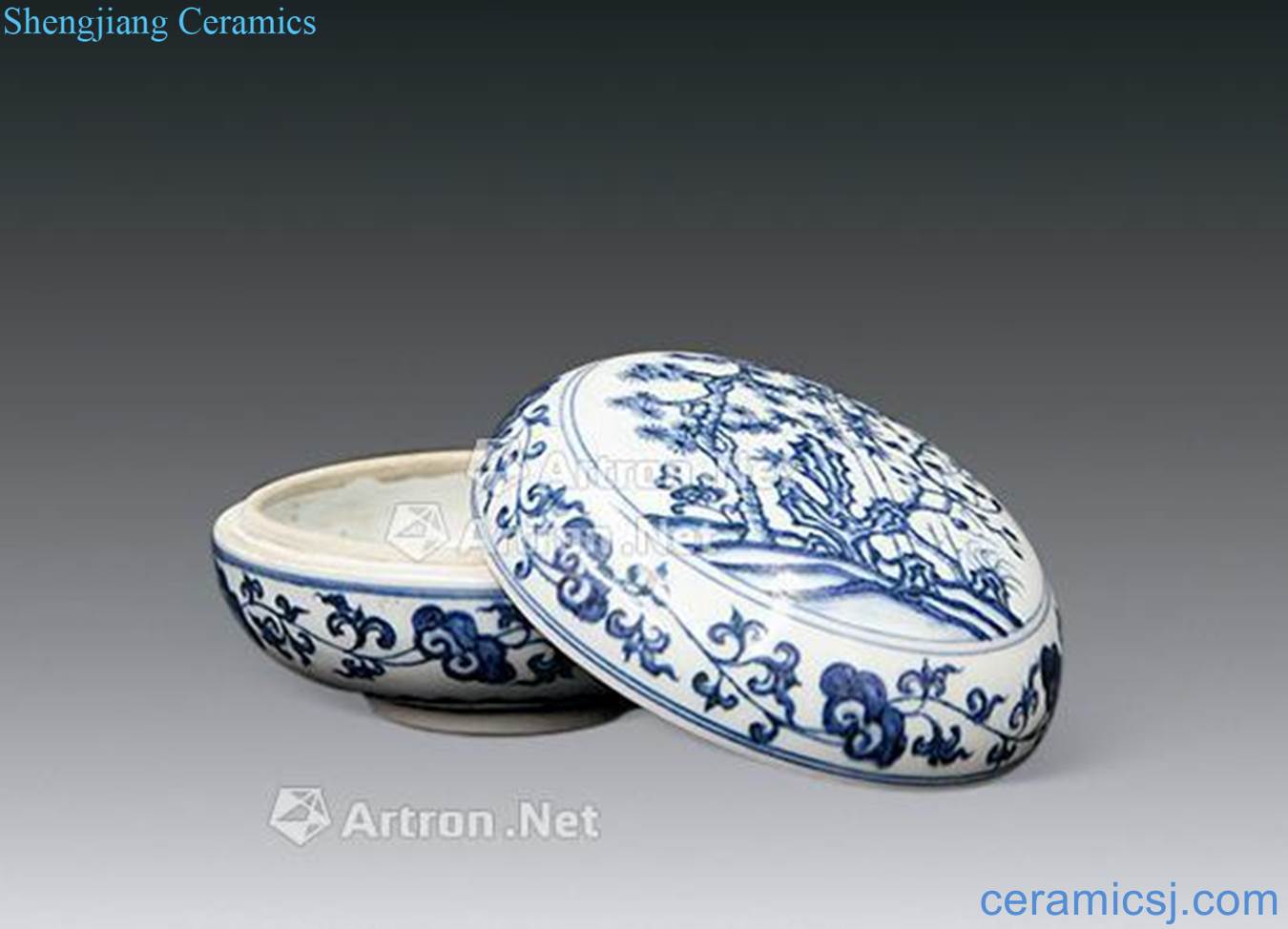 Ming xuande Blue and white, poetic pods