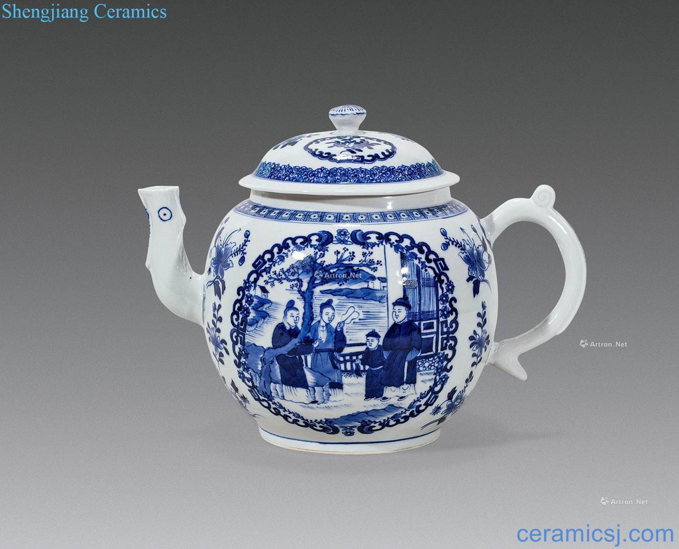 In the 19th century blue and white teapot window story characters