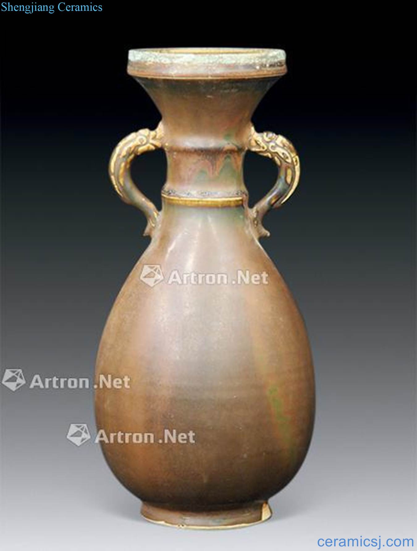 Song brown kiln with copper double ears
