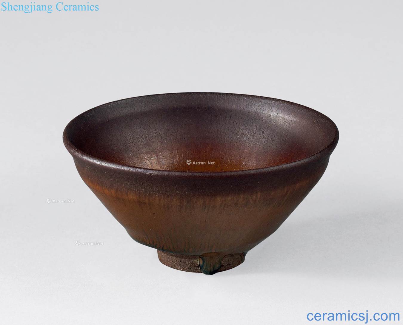 The song dynasty (960-1279), persimmon temmoku bowl