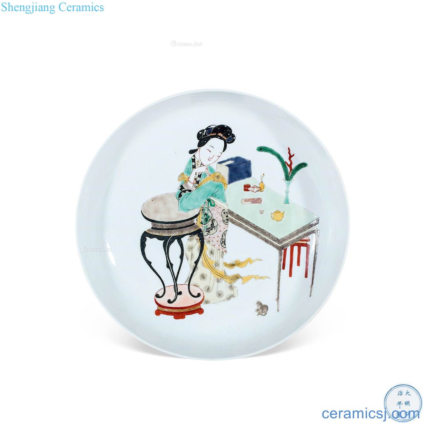 Kangxi colorful stories of basin