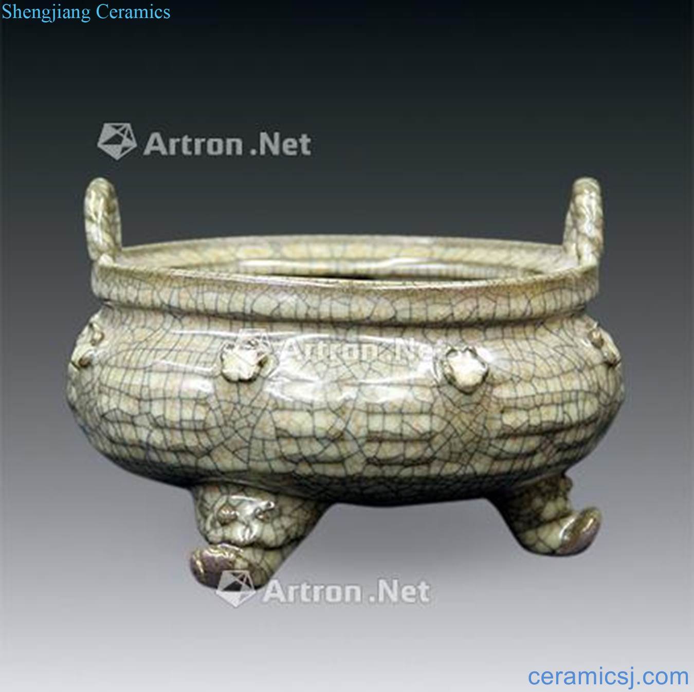 The song dynasty Kiln three-legged censer