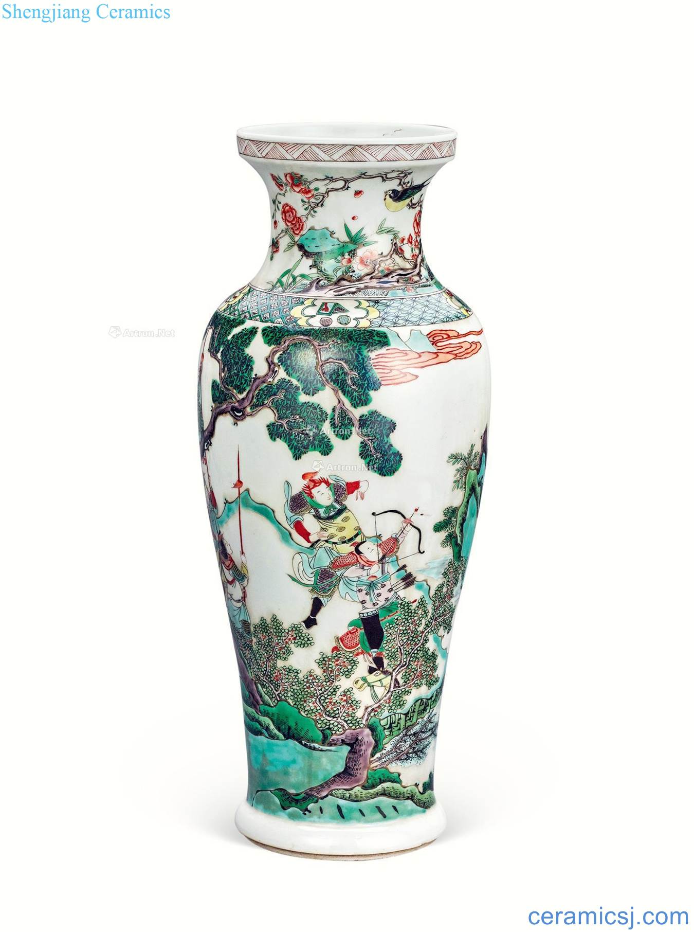 In the qing dynasty Colorful game for the bottle