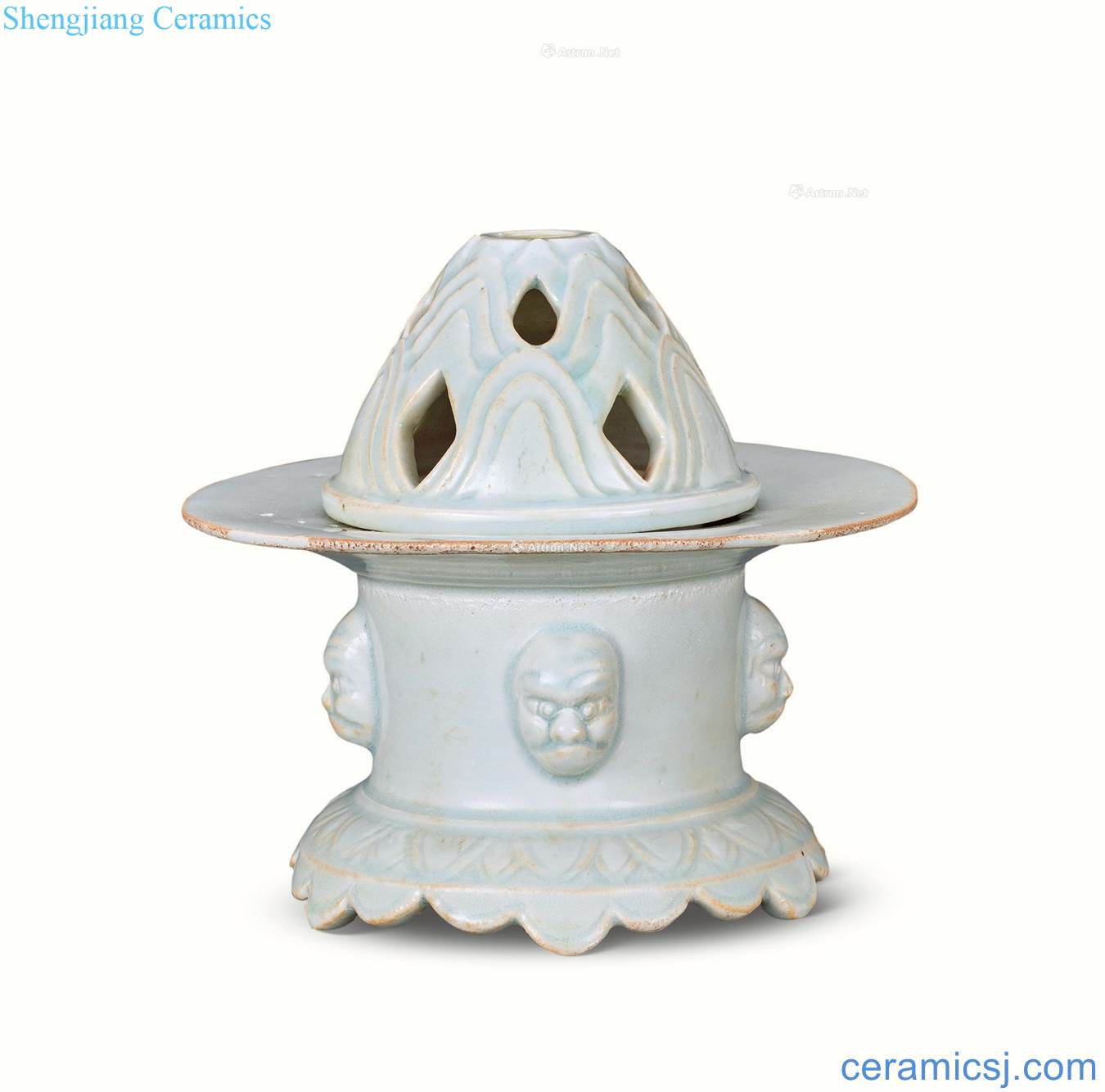 The song dynasty blue glaze lamps