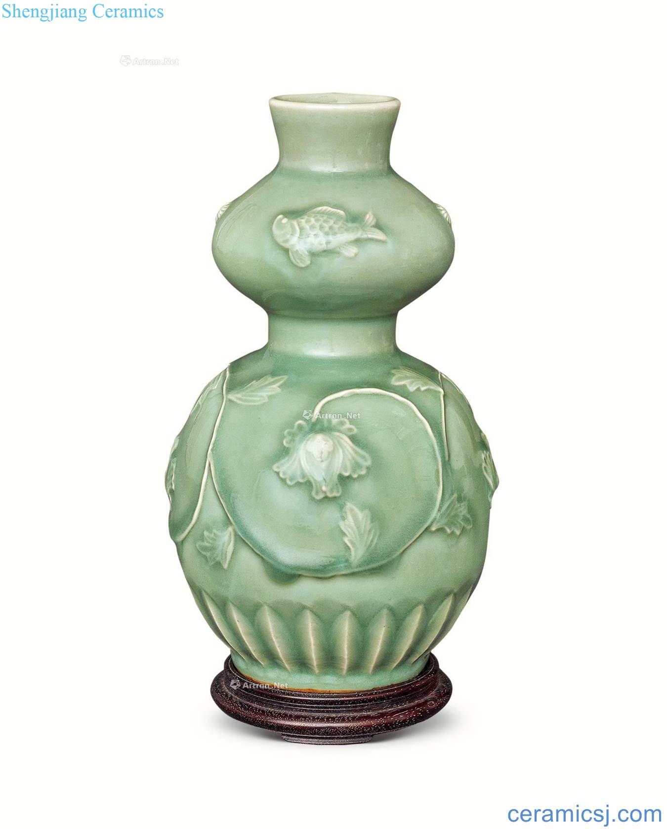 The song dynasty Longquan gourd bottle (base) (four)