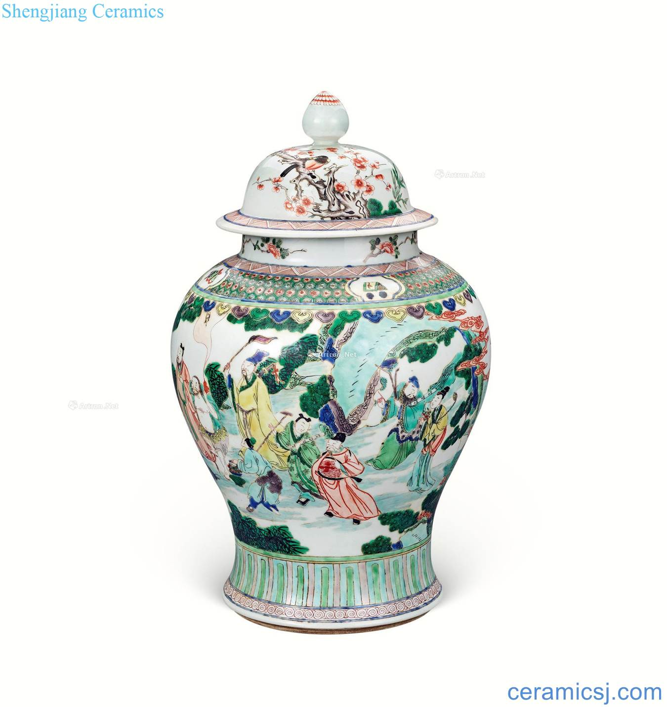 In the qing dynasty Colorful group of fairy celebration general tank