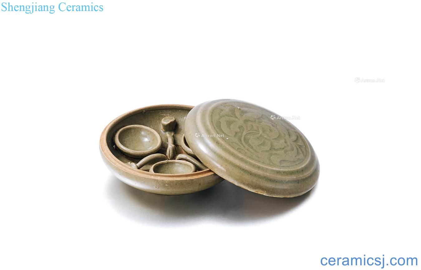 The song dynasty Yao state kiln carved powder compact