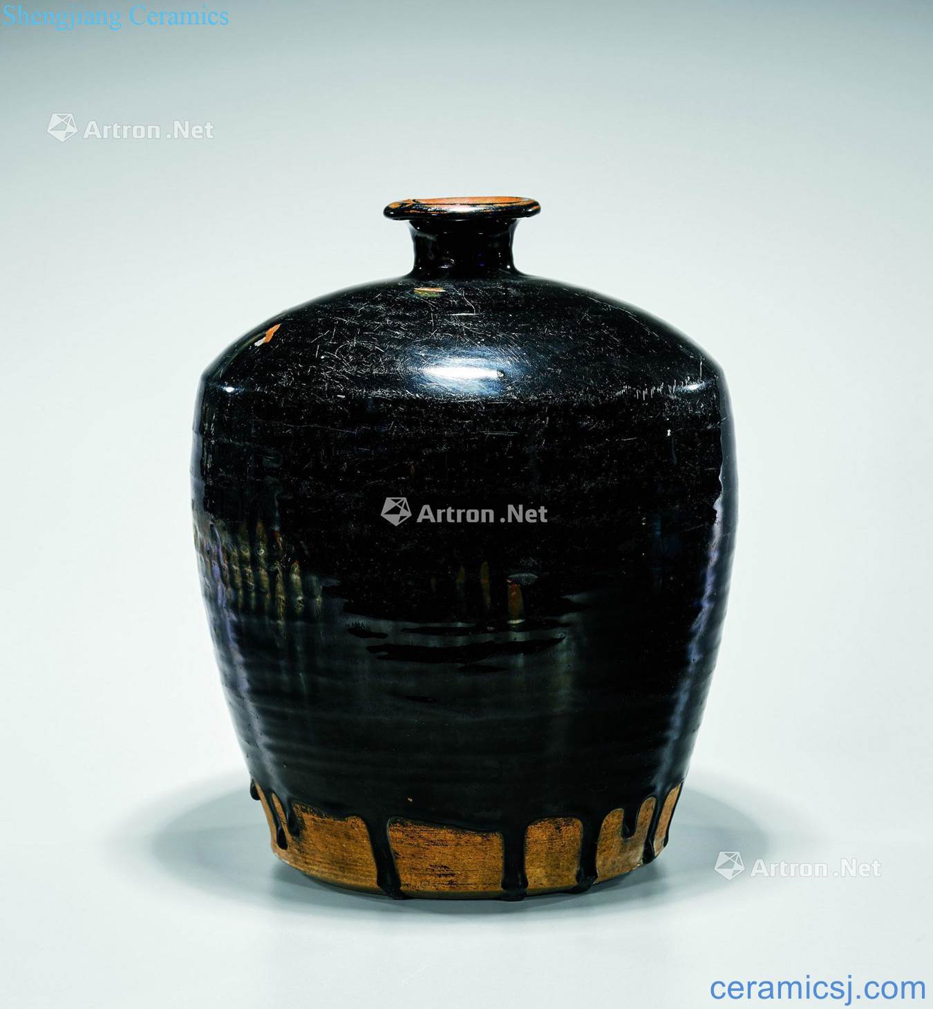 The song dynasty and jin dynasty Henan black glaze tanks