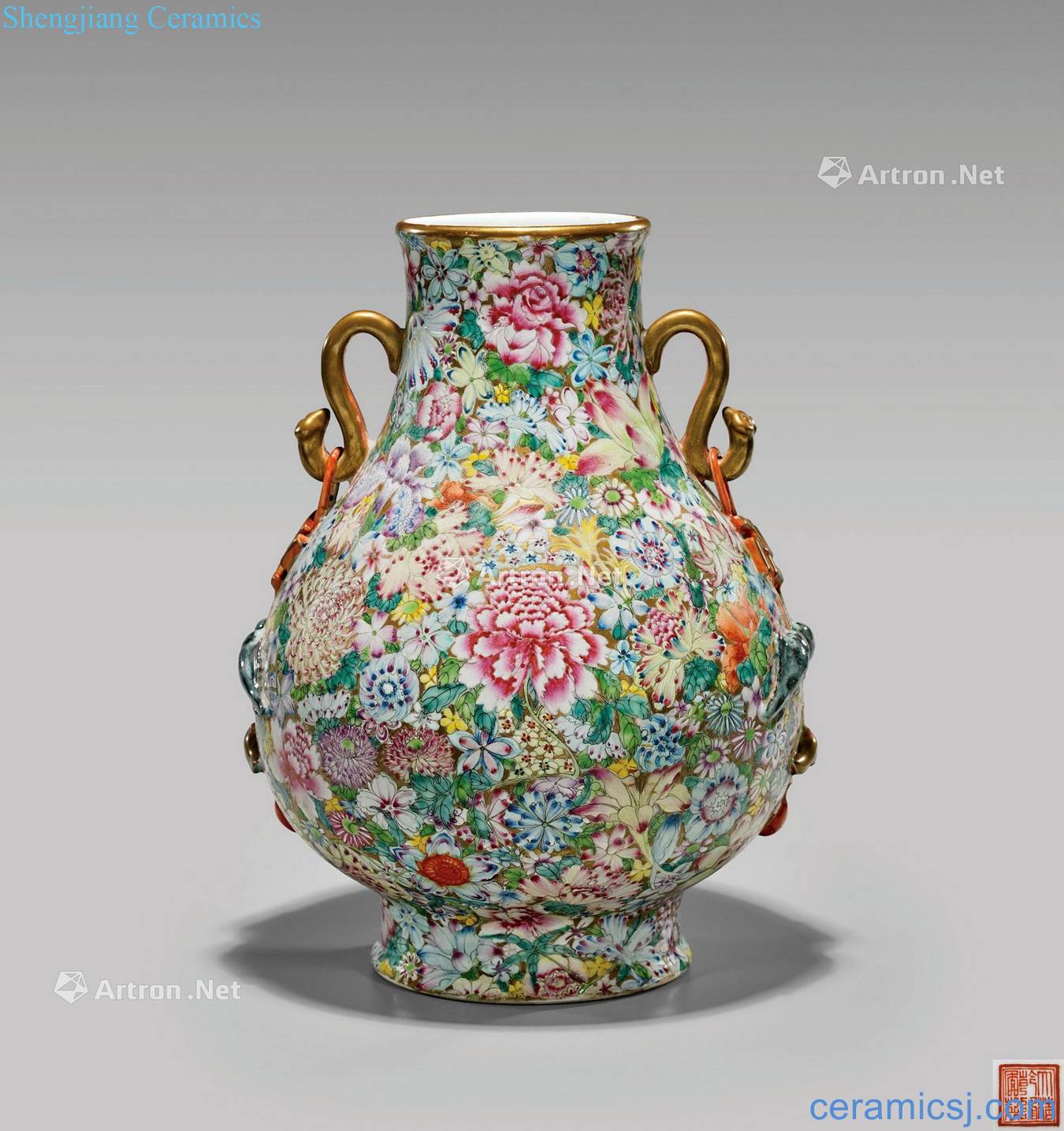 Qianlong pastel style enamel porcelain