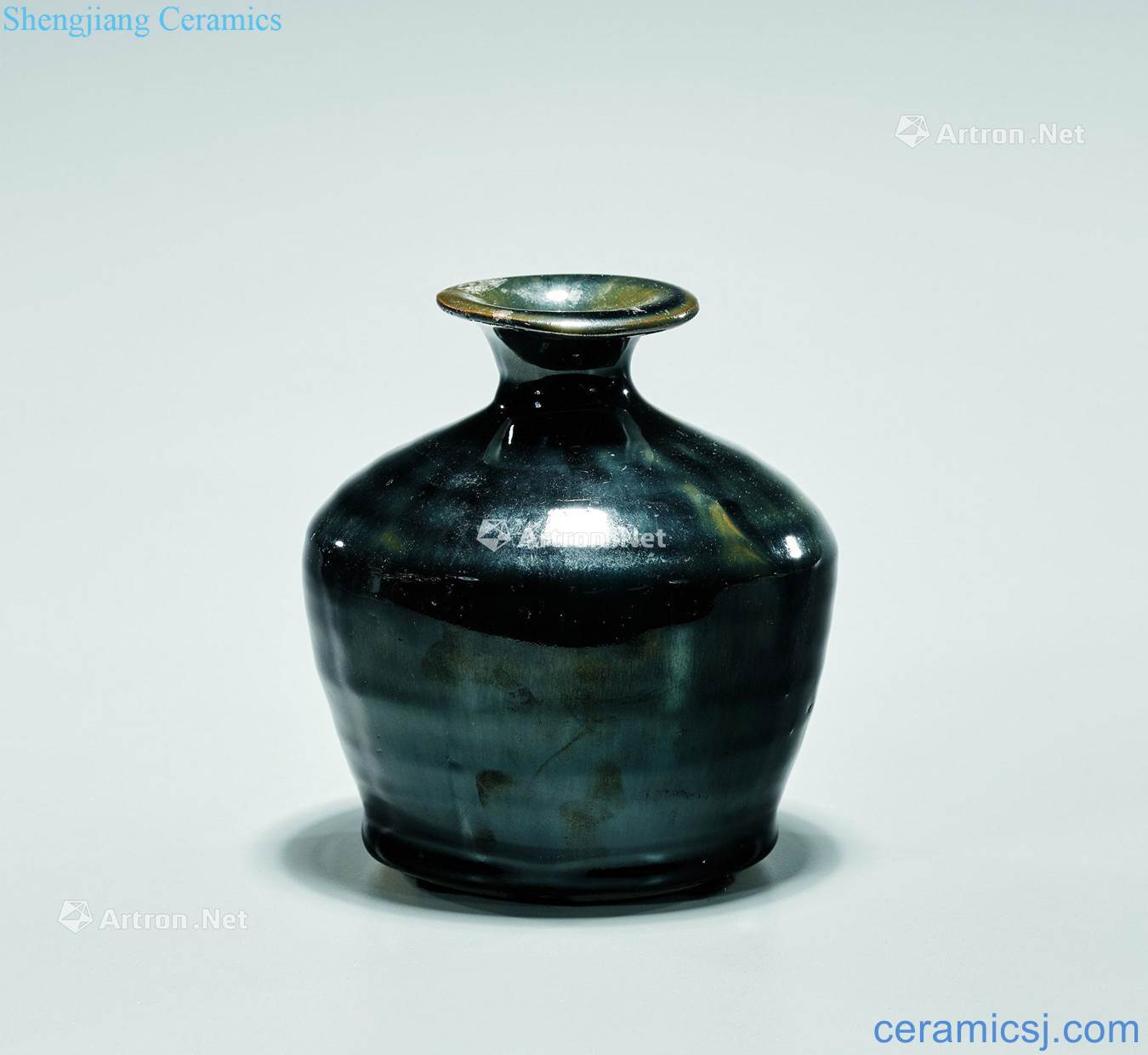 Jin dynasty mirror black glaze stone bottles