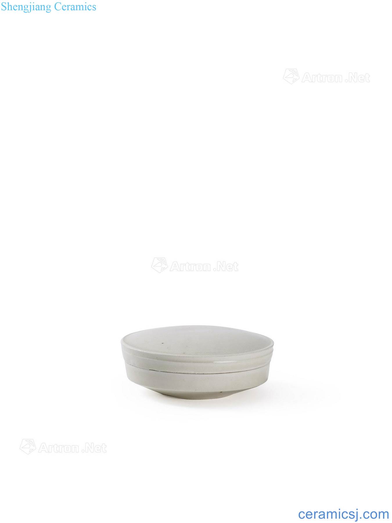 Five generations - northern song dynasty kiln white glaze powder compact
