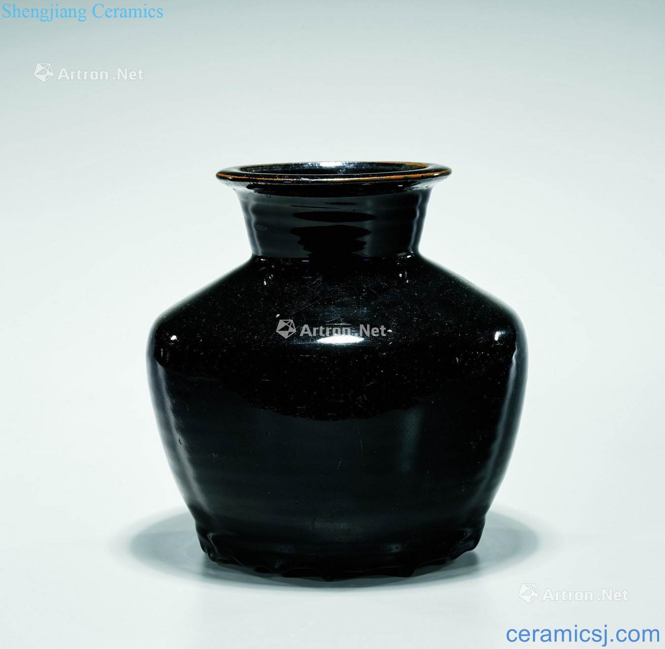 Jin dynasty dark brown glaze stone bottles