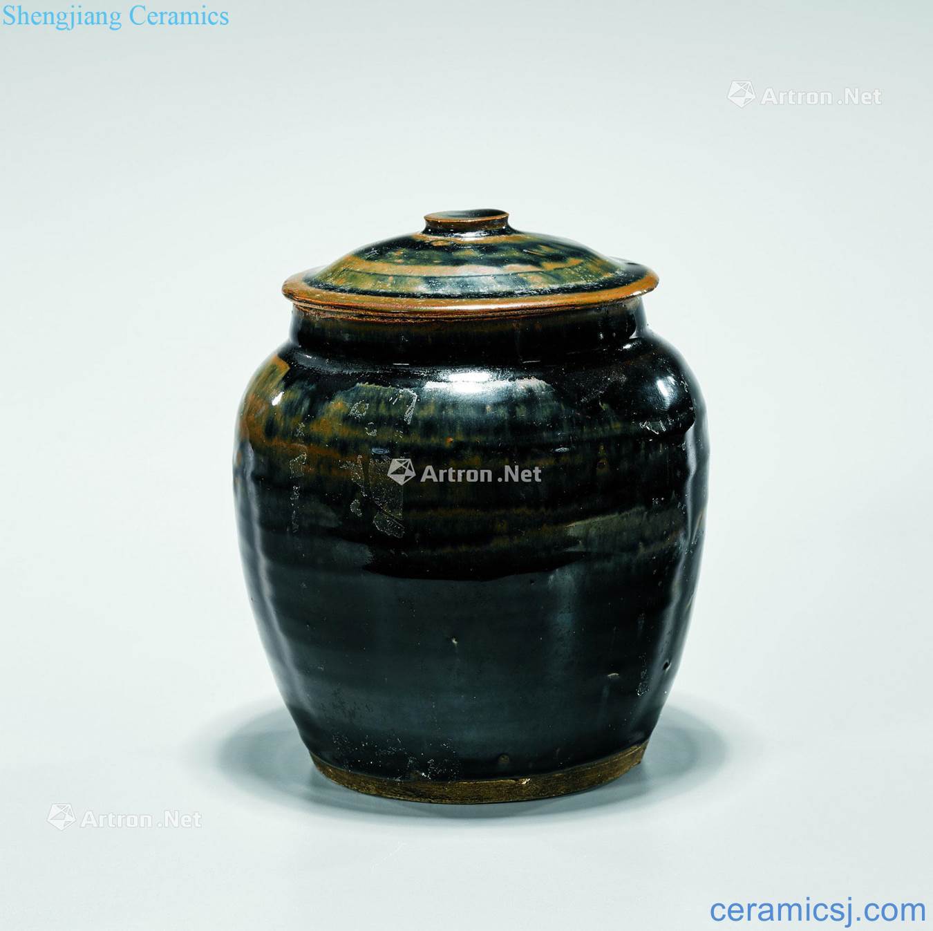 The song dynasty and jin dynasty The black glaze stone pot
