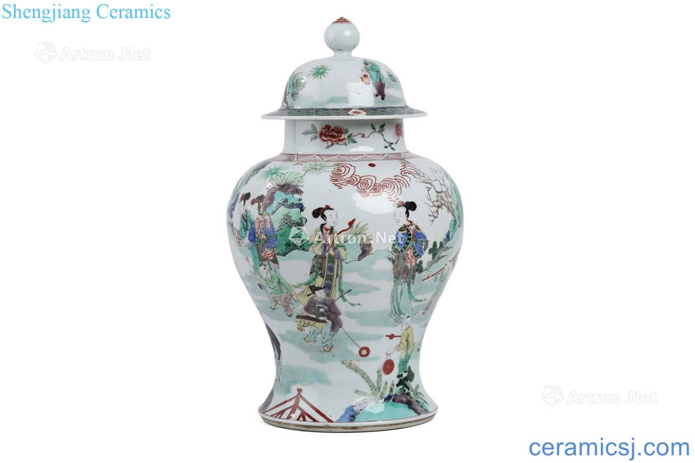 Qing five ribbons bottle cover general