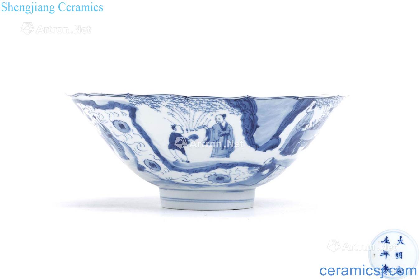 The qing emperor kangxi green-splashed bowls character pattern
