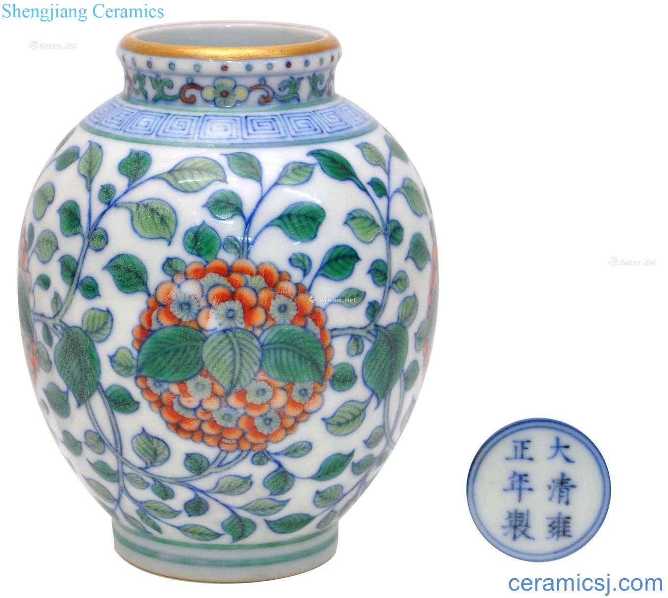 Clear color bucket vase