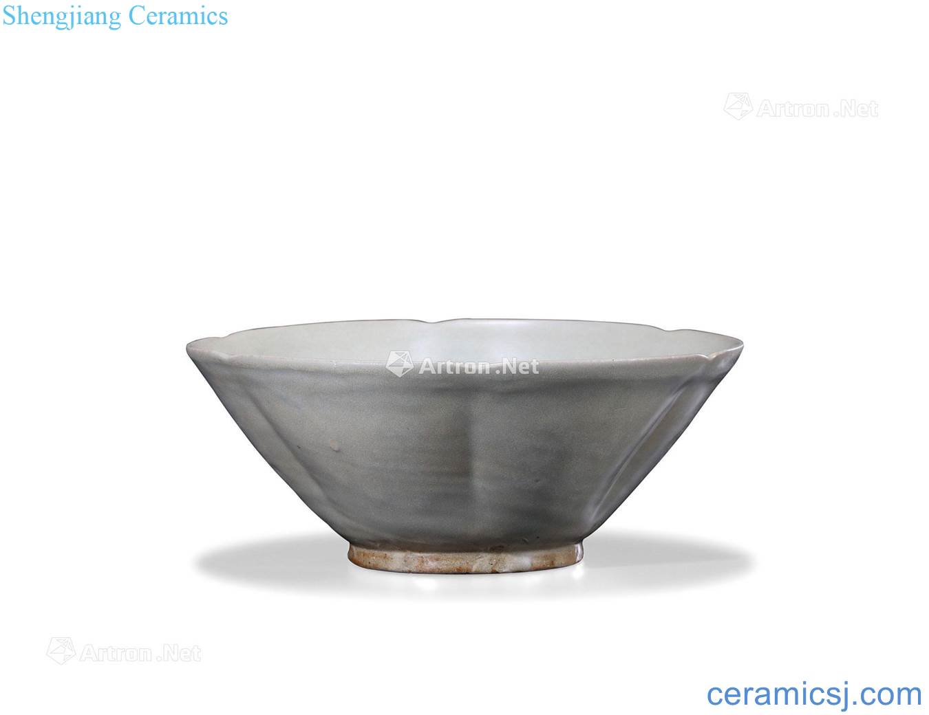 yuan The kiln green glaze flower bowl