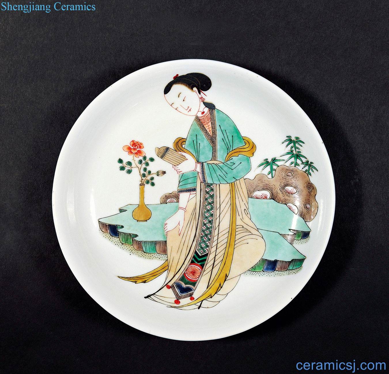 The qing emperor kangxi However, colorful tray