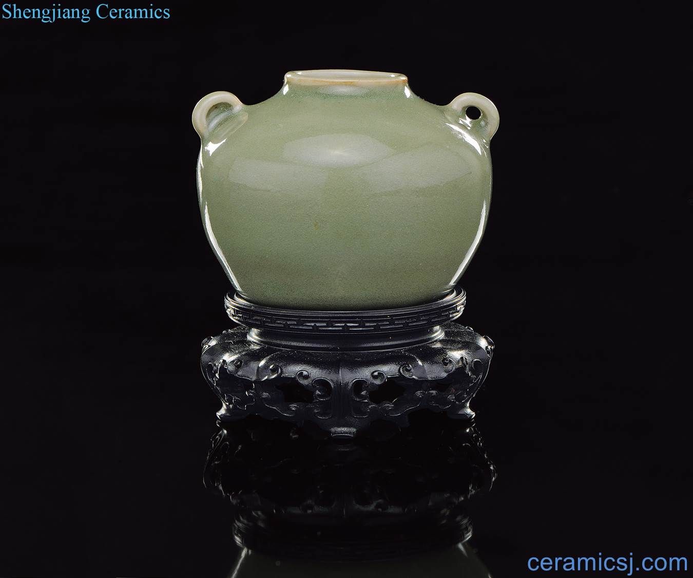 Ming yongle Longquan celadon double canister