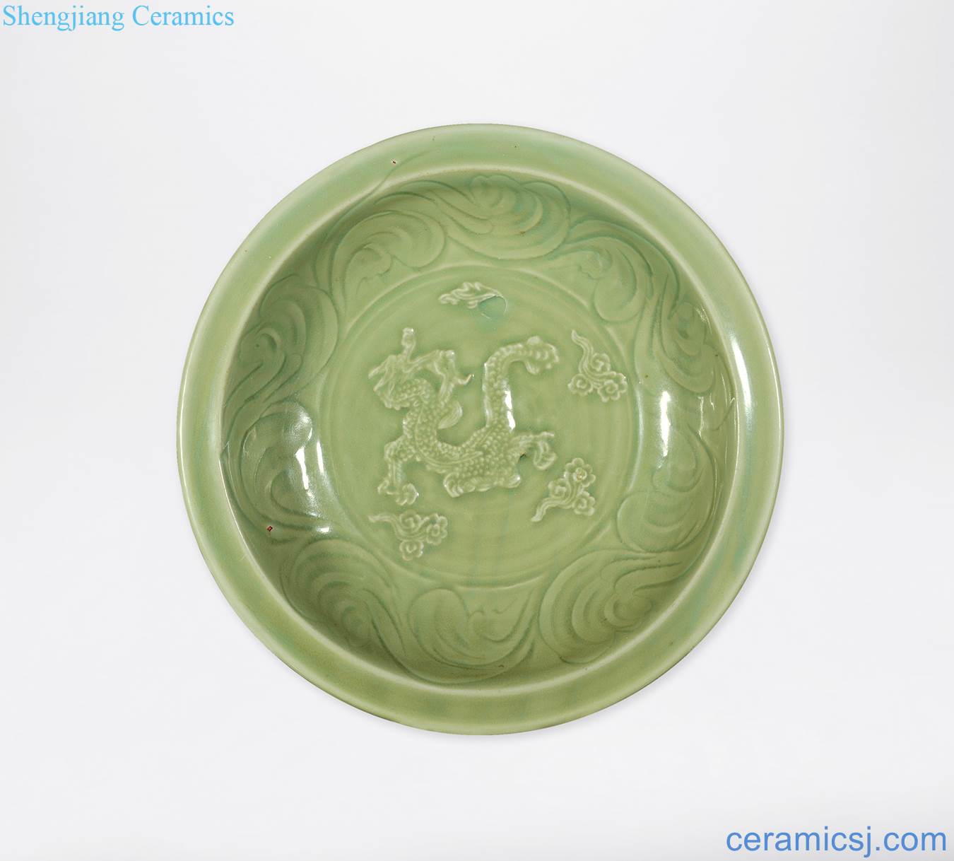 yuan Longquan celadon stamps YunLongWen plate