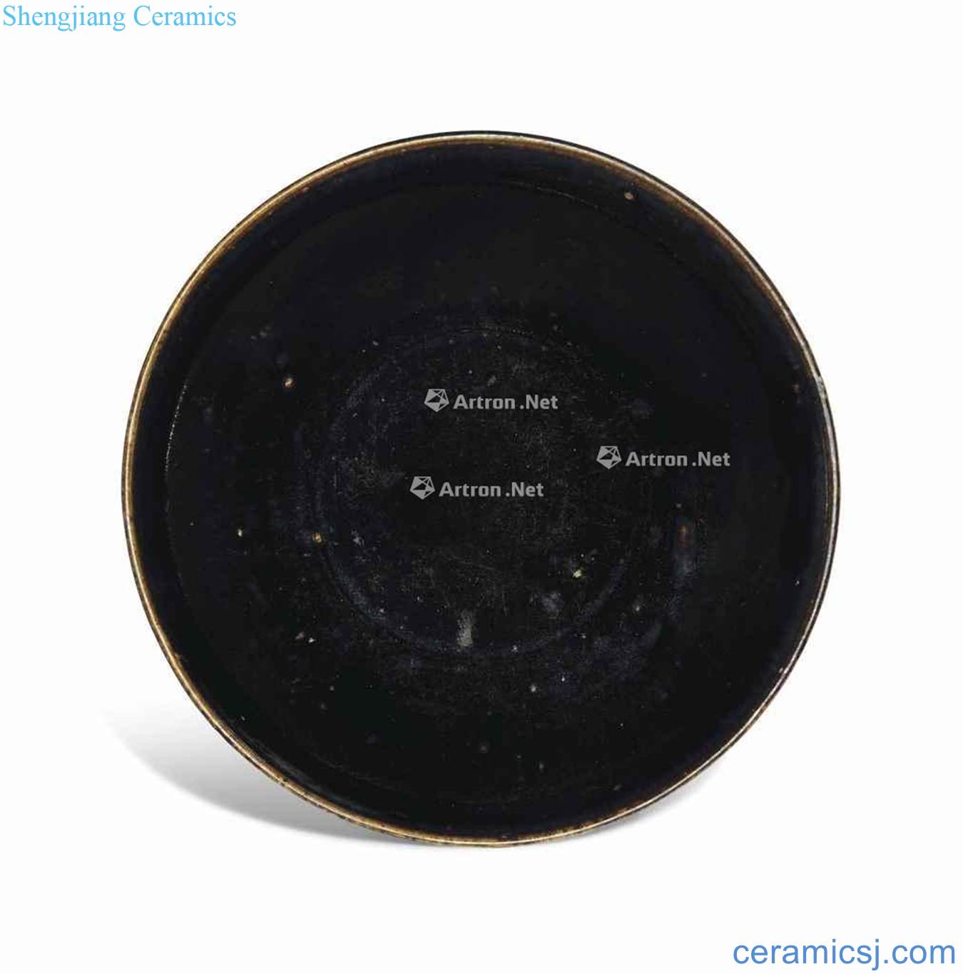 Song black glaze plate